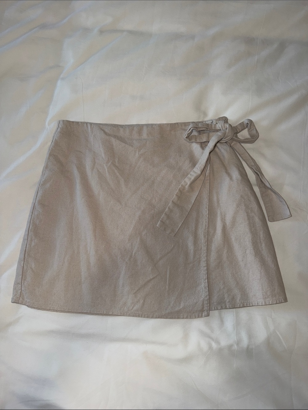 F21 linen tie skirt